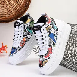 prolific Women's Printed High-Top Sneakers image 2