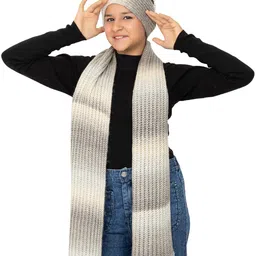 513 Girls Soft Acrylic Knitted Warm Headband and Muffler Set Pack of 2 image 2