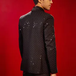 vastramay Men's Schiffli Blazer image 3