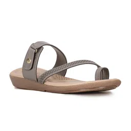 bata comfit Bata Womens Bianca Toe Ring Flats, (5714445), Brown, 6UK image 1