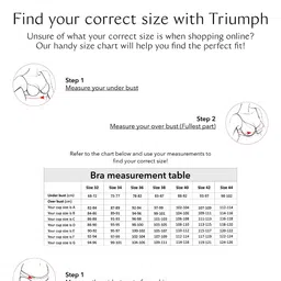 triumph International Women's Padded | Non Wired | 110I538 Comfort 32B Red Full Coverage Bra | Pack of 1 image 4