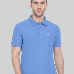 lux nitro Men's Solid Regular Fit Polo Shirt image 2