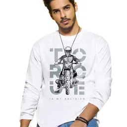 bewakoof Men's 100% Cotton Printed Regular Fit Round Neck T-Shirt image 1