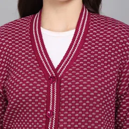 ewools Women's Wool Blend V-Neck Sweater image 5