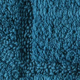 SARAL HOME EASY LIVING Cotton Anti Slip Rectangular Bathmat Set With Contour- (Turquoise, 45X60 Cm & 45X50 Cm) image 5