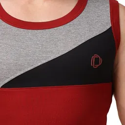 dollar bigboss Men's Solid Regular Fit Gym Vest image 5