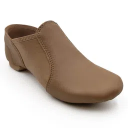 capezio Women's EJ2 E-Series Jazz Slip-On, Caramel, 9 Wide image 1