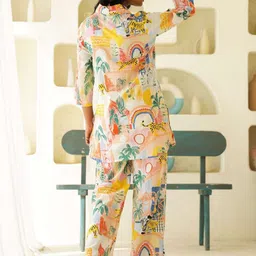 trendy queen Co Ord Set | Casual Wear Pant Top Set | Fancy Co-Ord Set | Full Pair Set | Coord Sets for Women | Top Pant Set (SD817) image 3