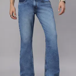 HJ HASASI Men Cotton Bootcut High-Rise Heavy Fade Casual Jeans-picture-38