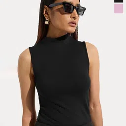 Kotty Women Pack Of 2 High Neck Sleeveless Top-picture-13