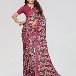 Moda Rapido Women Geometric Printed Saree-image-51