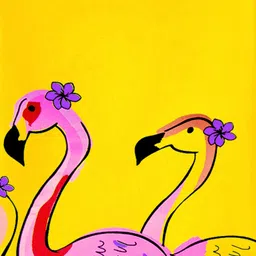 KUCHIPOO Fleece Knit Full Sleeves Flamingoes Printed Winter Sweatshirt - Multi Colour image 4