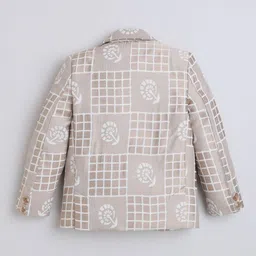 Ministitch Boys Checked Single-Breasted Blazer image 3