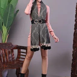 ELLIS Women Woven Design Acrylic Stole image 2