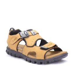 Woodland Men's Camel Floater Sandals-picture-27