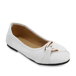 Passion Petals Kids White Flat Ballets-picture-12