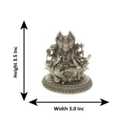 Sri Jagdamba Pearls 800 Silver Devi Gayatri Mata Idol - 113 gm image 4