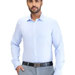 Park Avenue Blue Slim Fit Shirt-picture-20
