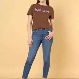 Wrangler Blue Skinny Fit High Rise Jeans image 4