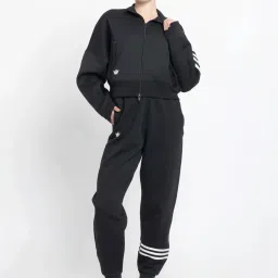 Adidas Originals Black Plain Sports Track Top image 4