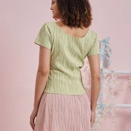 Athena Textured A-Line Above Knee Skirt image 4