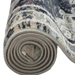 Obsessions Blue Anti-Static Machine Made Vintage Medallion Neo Classical Carpet - Large image 4