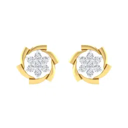Waman Hari Pethe Jewellers 18k Gold & Diamond Earrings-picture-12
