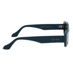 Ted Smith Green Rectangular Polarized Unisex Sunglasses image 4