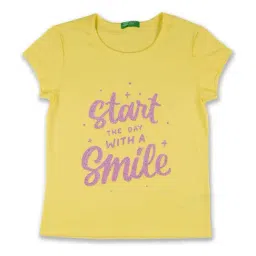 United Colors of Benetton Kids Yellow Patch Work T-Shirt-picture-37