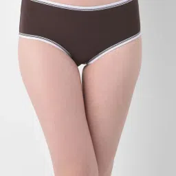 Clovia Brown Cotton Hipster Panty-image-15