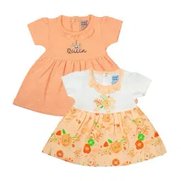Mee Mee Kids Multicolor Cotton Printed Dress (Pack of 2)-image-68