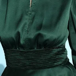 KASSUALLY Green Fit & Flare Dress image 4
