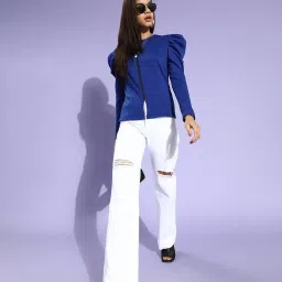 KASSUALLY Blue Relaxed Fit Tailored Jacket image 4