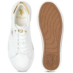 U.S. Polo Assn. Women's White Sneakers image 4