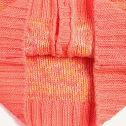 Wingsfield Girls Orange Self Full Sleeves Sweaters & Cardigans image 4