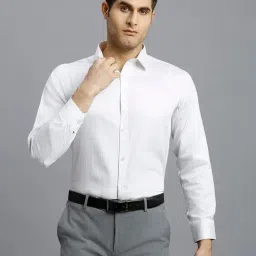 Reid & Taylor White Cotton Slim fit Checks Shirt-picture-20
