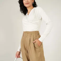 People by Pantaloons White Plain Top image 4