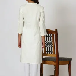W White Plain Kurta - Pack of 2 image 4