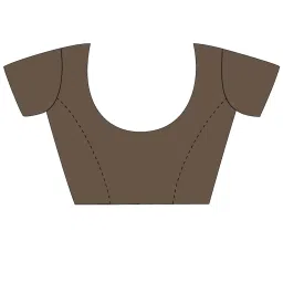 Saree Mall Brown Woven Saree With Unstitched Blouse image 4