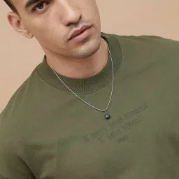 Forca By Lifestyle Olive Regular Fit Printed Sweatshirt image 4