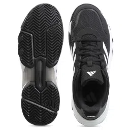 Adidas Men's CourtJam Control 3 Black Tennis Shoes image 4
