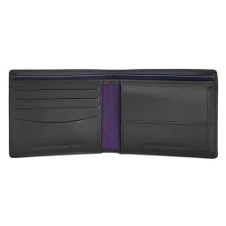 Tommy Hilfiger Black Huron Leather Small Global Coin Wallet image 4