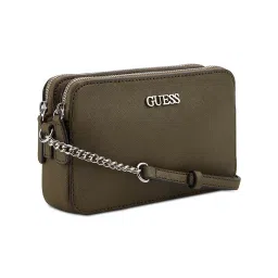 Guess Solid Tidewood Mini Comprtmnt Crossbody Bag image 4