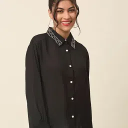 Melon by PlusS Black Regular Fit Shirt-picture-36