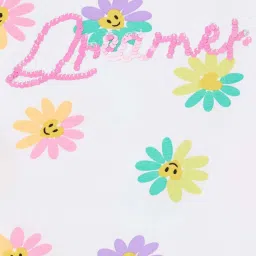 Fame Forever by Lifestyle Kids White Printed Regular Fit T-Shirt image 4