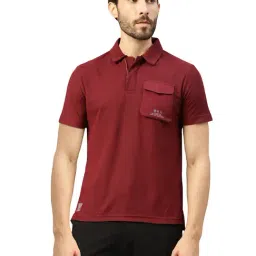 Royal Enfield HYBRID Maroon Regular Fit Polo T-Shirt-picture-35