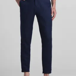 Jack & Jones Navy Blazer Cotton Regular Fit Trousers-picture-19