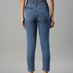 SHOWOFFFF Casual Mom Fit High-Rise Blue Jeans image 2