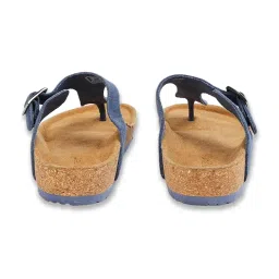 Ginger by Lifestyle Women's Blue T-Strap Sandals image 4