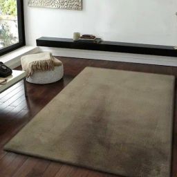 Obsessions Olive Anti-Static Machine Made Imitation Rabbit Fur Shaggy Carpet - Large-image-79